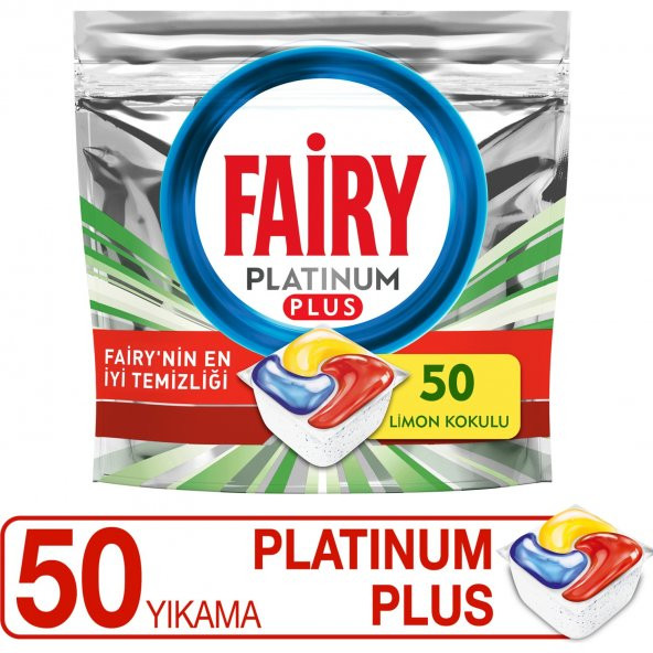 Fairy Platinum Plus Bulaşık Makine Deterjanı 50x2 100 Tablet ürün görseli 1