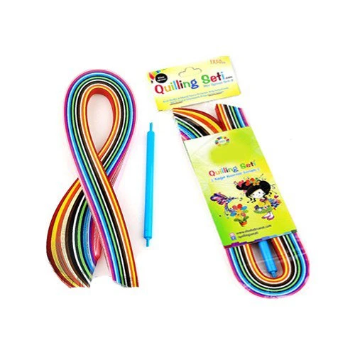 Sırımsı Quiling Seti Kağıt Katlama Kıvırma Sanatı Quilling 5 mm x 30 cm ürün görseli 1