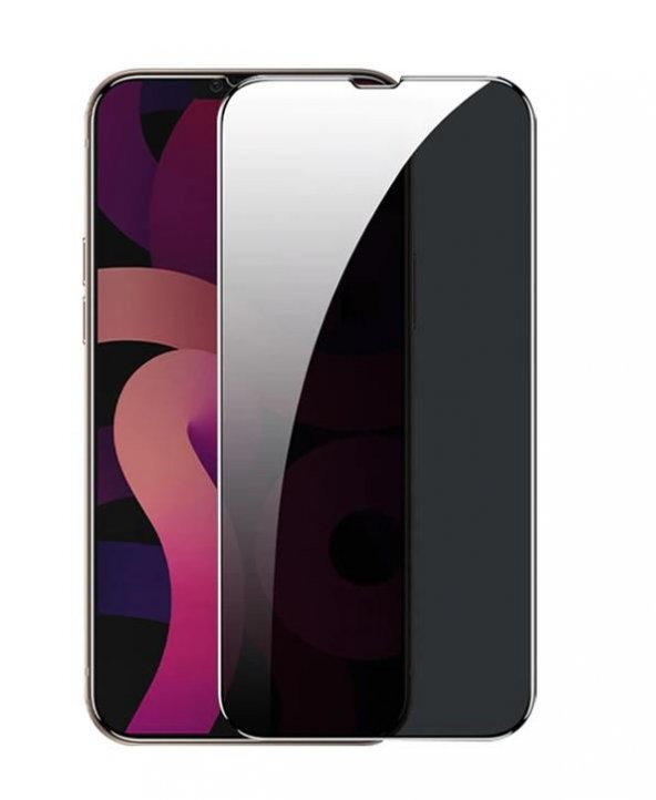 Vendas iPhone 13 Pro Uyumlu (13 Pro) Privacy Hayalet Temperli Cam Ekran Koruyucu ürün görseli 1