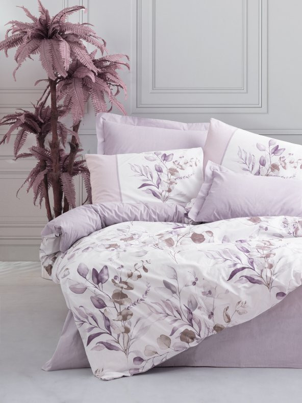 Cotton Box Tek Kişilik Nevresim Takımı Nadia Lila ürün görseli 1