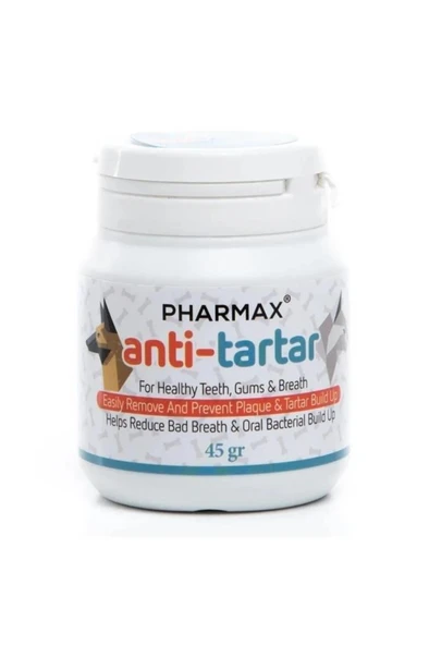 Pharmax Anti-Tartar Kedi Köpek Diş Taşı Ağız Kokusu Giderici 45gr Toz ürün görseli 1