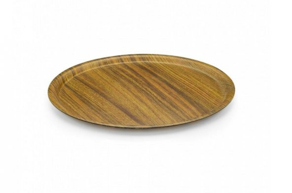 TriaForm Kraf Kaydırmaz Tepsi Yuvarlak 43cm ürün görseli 1