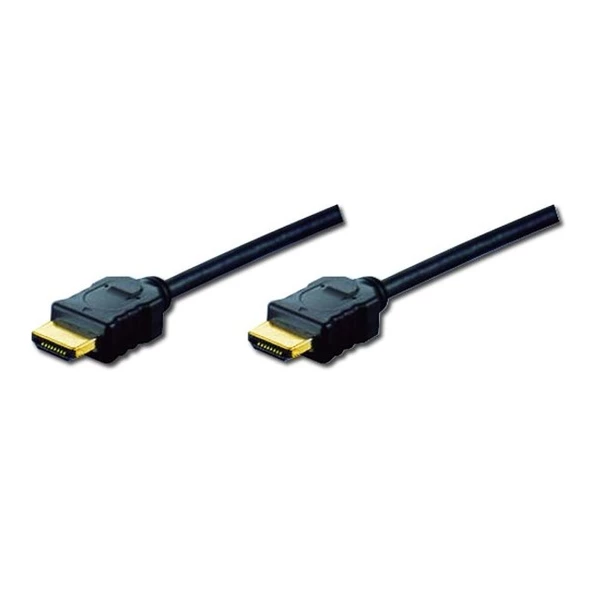 Digitus HDMI Kablo Altın Uçlu Siyah (1m) 4K ürün görseli 1