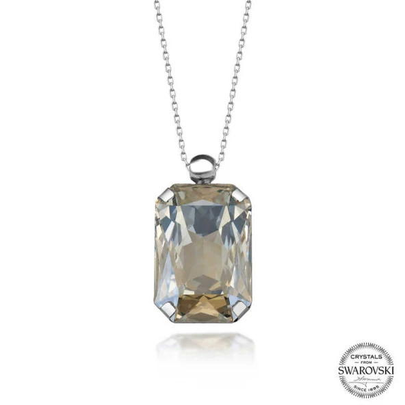 Swarovski Crystal Taşlı Gümüş Kadın Kolye ürün görseli 1