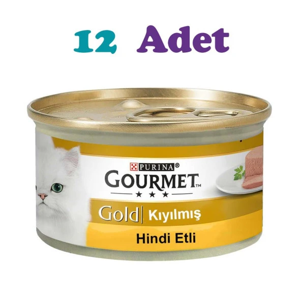 Gourmet Gold Kıyılmış Hindili Kedi Konservesi 85g (12 Adet) ürün görseli 1