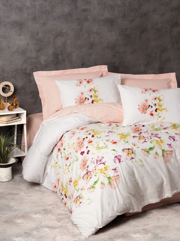 Cotton Box Tek Kişilik Nevresim Takımı Emma Somon ürün görseli 1