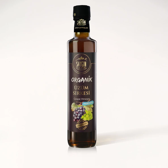 Organik SAYGIN Üzüm Sirkesi 500 Ml ürün görseli 1