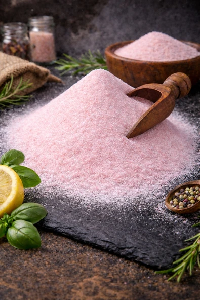 Saygın Tuz Rafine Edilmemiş Doğal Himalaya Kristal Kaya Tuzu - Sofra Tuzu / İnce Taneli / Paketli 5 kg ürün görseli 1