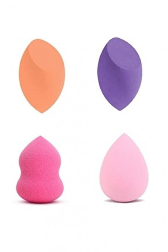 Mst Cosmetic Pembe 4 Parça Makyaj Süngeri Seti ürün görseli 1