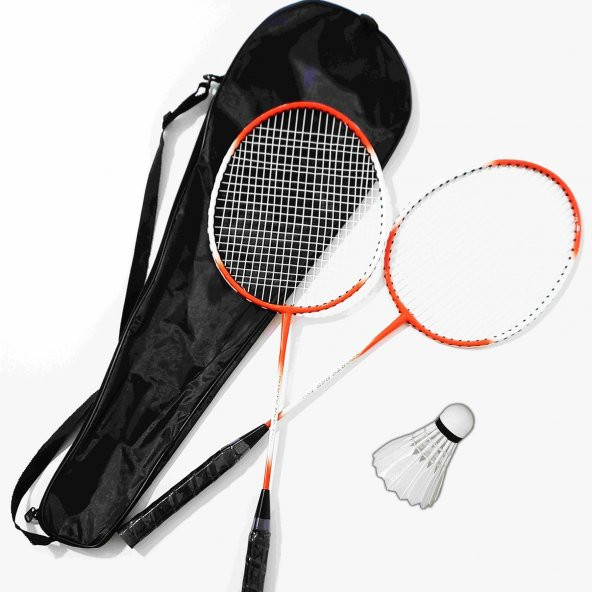 Çantalı PRO Badminton Seti 2 Adet Badminton Raketi 1 Adet Badminton Topu Pro Badminton Set ürün görseli 1