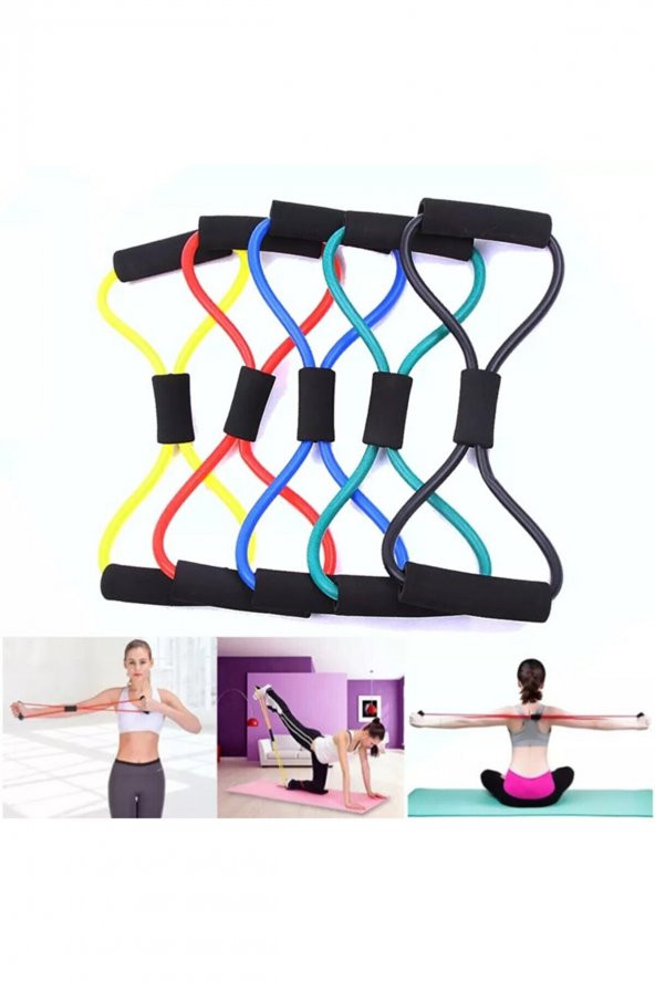 pekial Pilates Jimnastik Egzersiz Direnç Lastik Yoga Spor Kondisyon Aerobik Vücut Şekillendirici ürün görseli 1