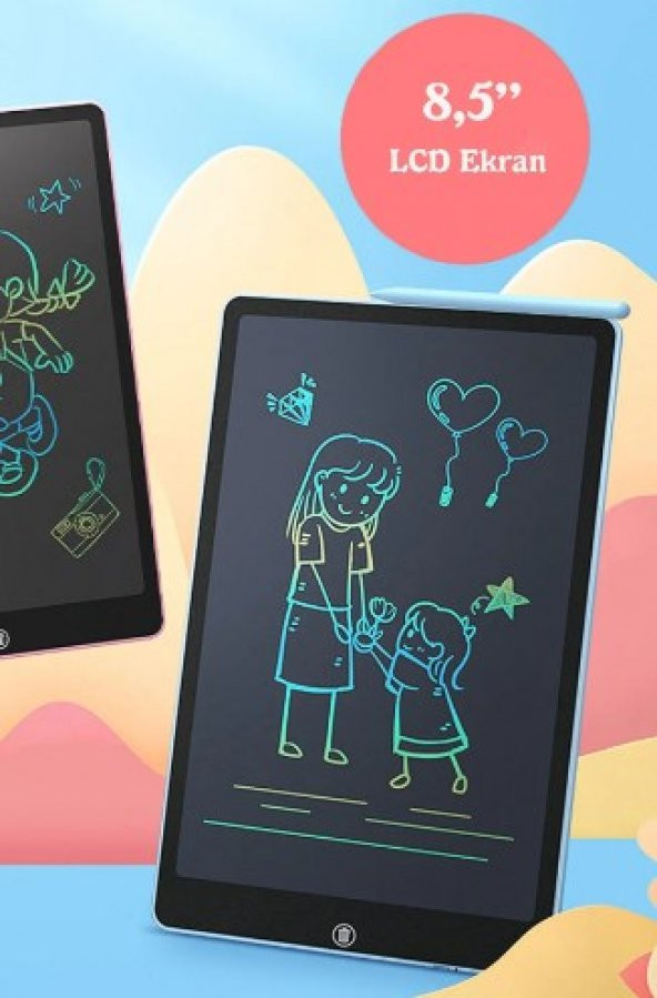 Writing Tablet 8.5 Inç Lcd  Dijital Kalemli Çizim Yazı Tahtası Grafik Not Yazma Eğitim Tableti  CK97 ürün görseli 1