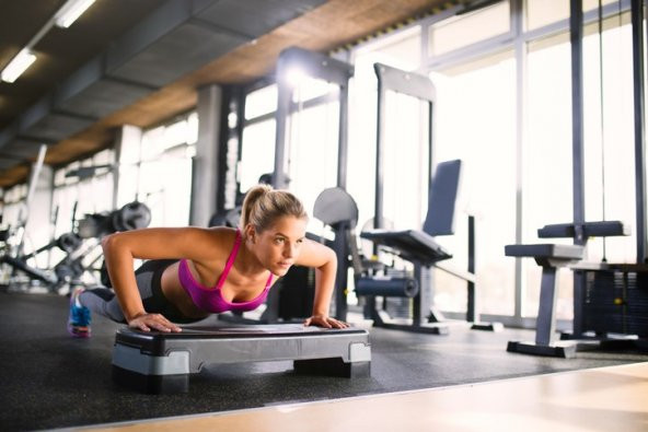 2 Kademeli Ev Için Uygun Ayarlanabilir Fitness Step Tahtası ürün görseli 1