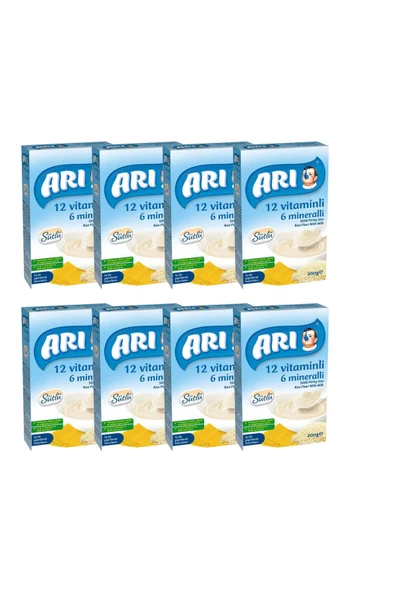 Arı Mama Sütlü Pirinç Unu 200 Gr x 8 Adet ürün görseli 1