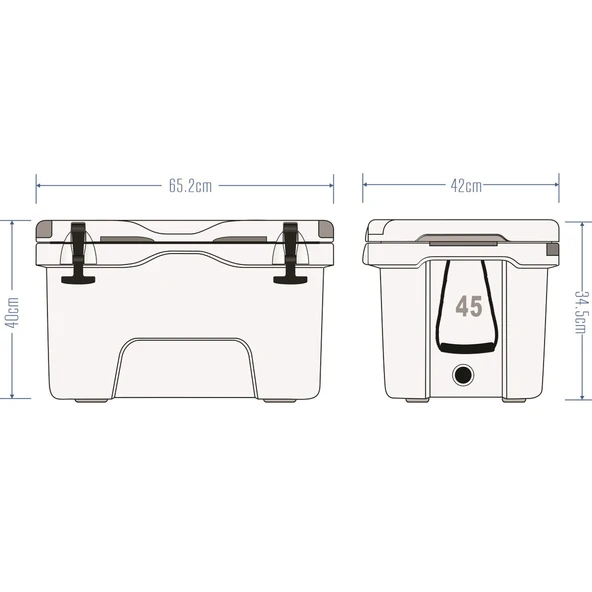IcePeak Aden Plus Buzluk 45 Litre - Resim 5