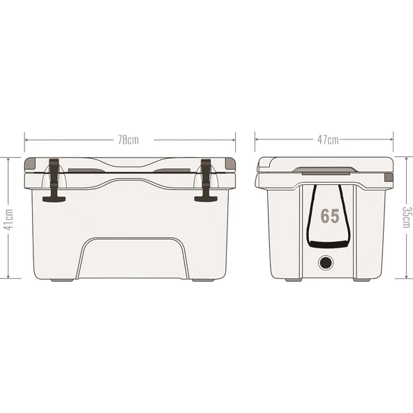 Icepeak Aden Buzluk 65 Litre - Resim 4