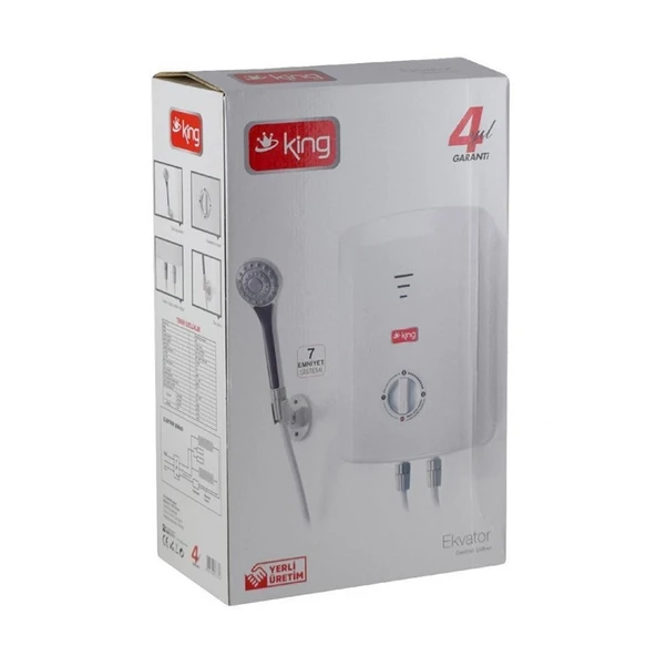 King K-7008 Ekvator Ani Su Isıtıcı Şofben - Resim 2