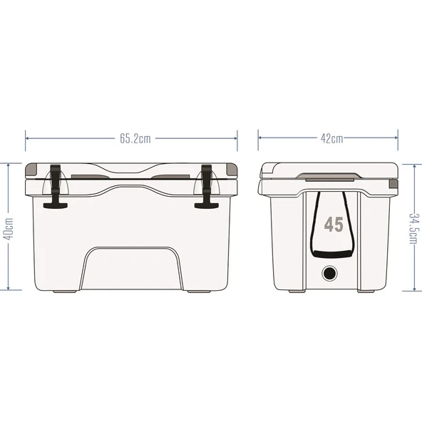 Icepeak Aden Buzluk 45 Litre - Resim 4
