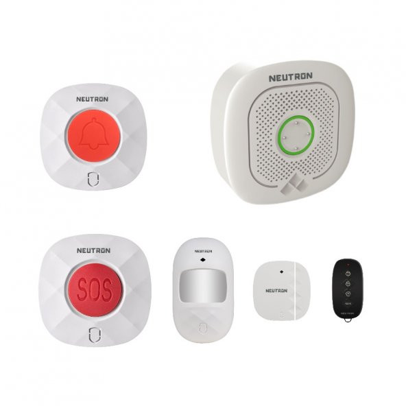Neutron Wi-Fi Smart Alarm ve Güvenlik Sistemi - Kablosuz Alarm Seti - App Ile Kontrol ürün görseli 1