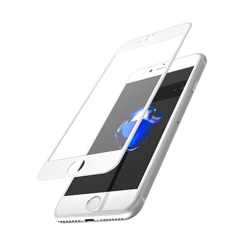 Bufalo iPhone 7/8 Ekran Koruyucu 5D Temperli Cam Beyaz ürün görseli 1