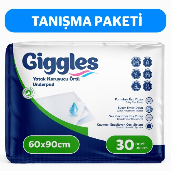 Giggles 60 x 90 Yatak Koruyucu Örtü 30lu ürün görseli 1