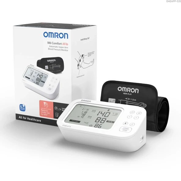 Omron M6 Comfort Afib HEM-7380-E Koldan Dijital Tansiyon Aleti ürün görseli 1