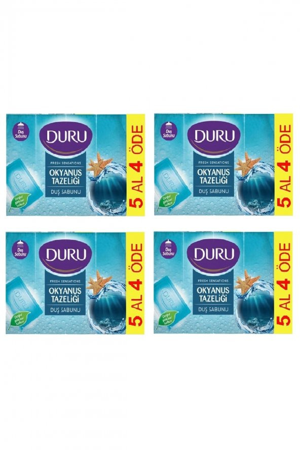 Duru Duş Sabun Okyanus Tazeliği 5x150 Gr 750 Gr X 4 Adet ürün görseli 1