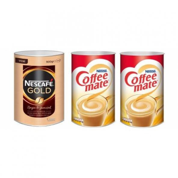 Nescafe Gold 900 gr + Coffee Mate Kahve Kreması (2000*2) 4000 gr ürün görseli 1