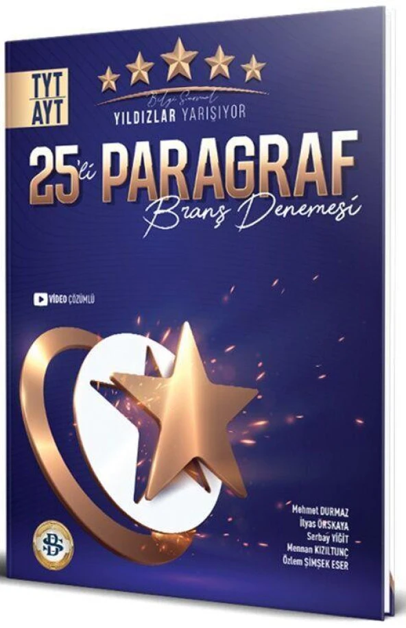 TYT AYT Paragraf Yıldızlar Yarışıyor 25 li Branş Denemesi Bilgi Sarmal Yayınları ürün görseli 1