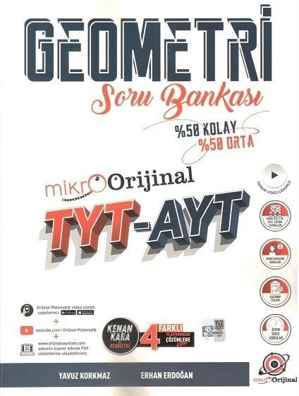 Orijinal Yayınları TYT AYT Geometri Mikro Soru Bankası ürün görseli 1