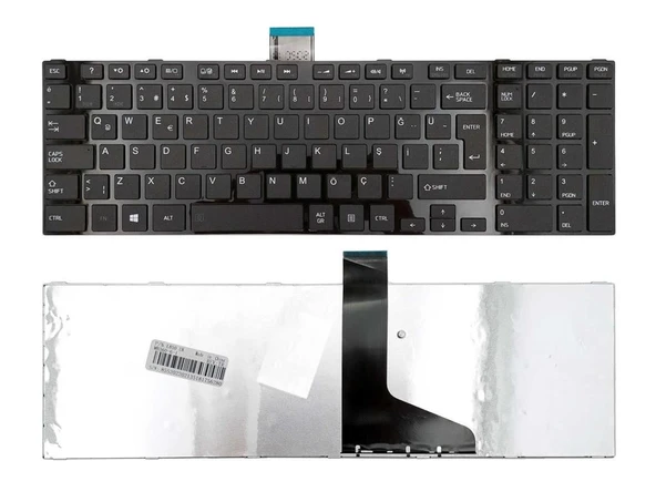 Toshiba C855-1QP, PSCBWE-01200KTE Notebook Klavyesi (Siyah TR) ürün görseli 1
