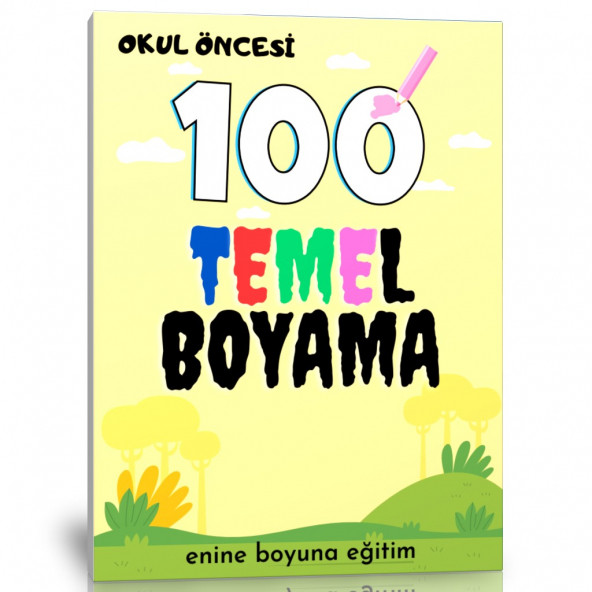 Okul Öncesi 100 Temel Boyama Kitabı ürün görseli 1