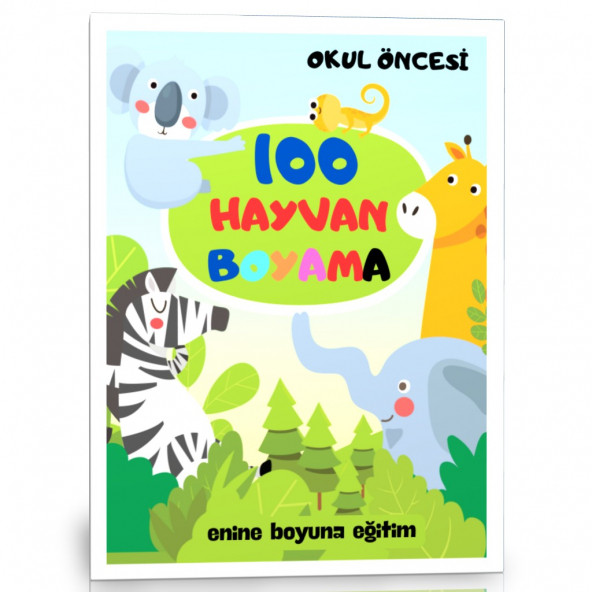 Okul Öncesi 100 Hayvan Boyama Kitabı ürün görseli 1