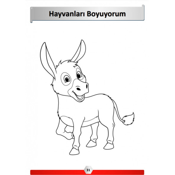 Okul Öncesi 100 Hayvan Boyama Kitabı - Resim 4
