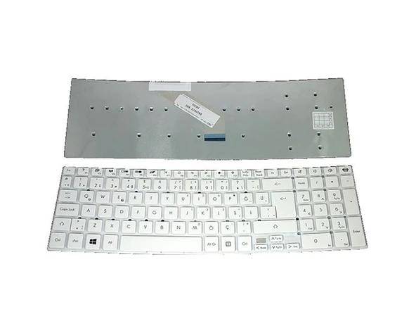 Acer Aspire E5-571-39EB Notebook Klavyesi (Beyaz TR) ürün görseli 1