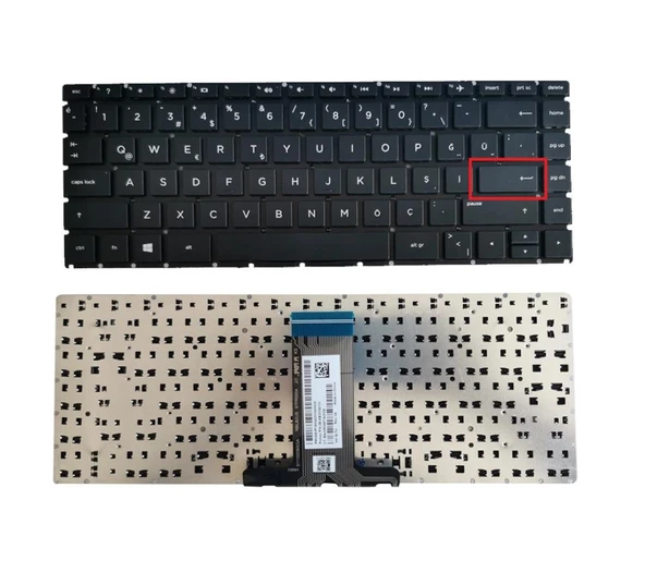 Hp Pavilion 14-bp008nt 2KF45EA Notebook Klavyesi (Siyah TR) ürün görseli 1