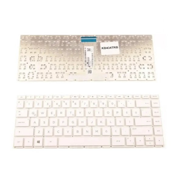 Hp Pavilion 14-CE0028TX, 14-CE0029TX Notebook Klavyesi Beyaz TR ürün görseli 1