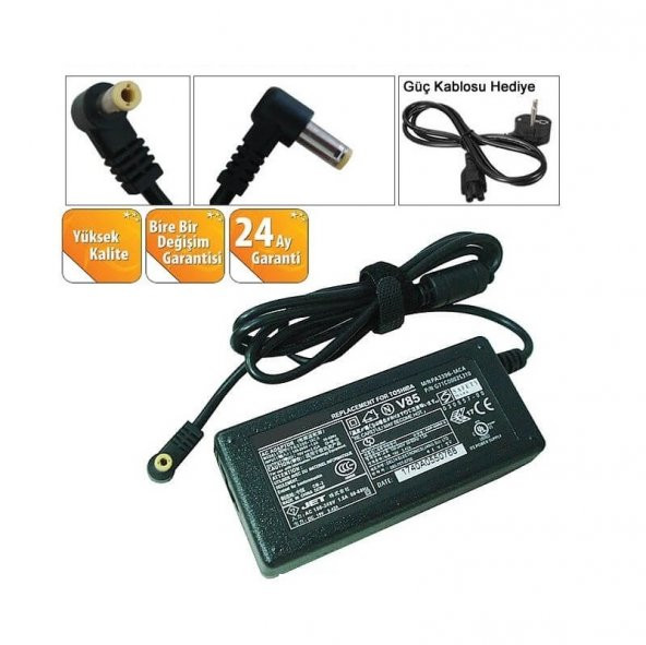 Casper Nirvana F650.8250-8D45T-G Notebook Adaptör Şarj Cihazı 65W ürün görseli 1
