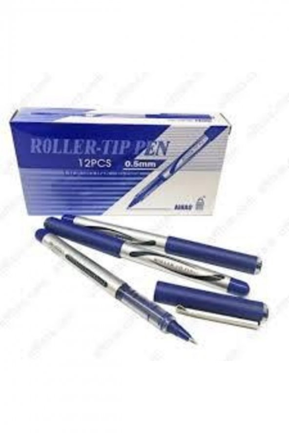 Roller Tip Pen 0,5mm Mavi Pilot Kalem 12 Adet - Resim 2