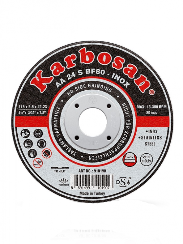 Inox Kesme Diski (Karbosan 125x1.0x22.23) ürün görseli 1