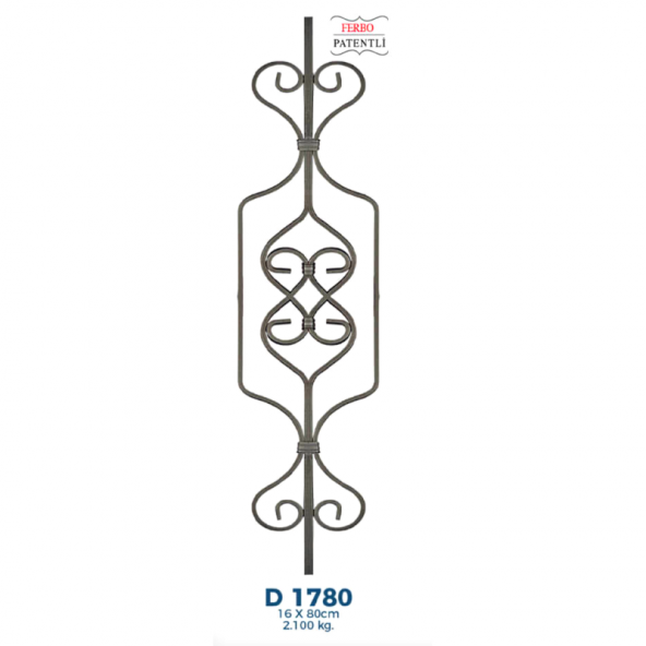 Dekoratif Amaçlı Balkon / Kapı / Merdiven Korkuluk-Küpeşte Modeli ürün görseli 1