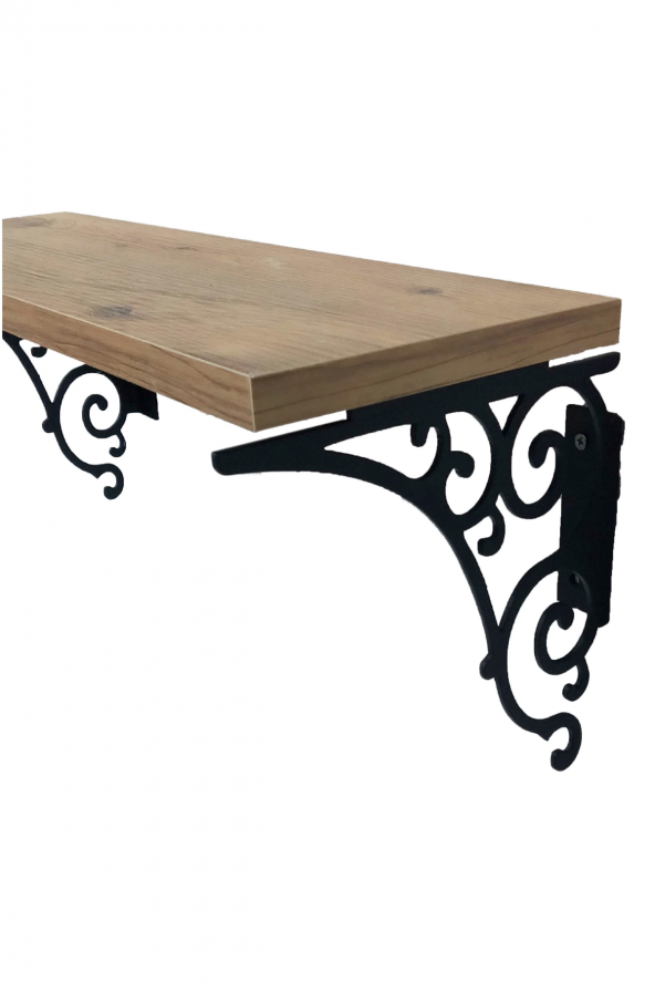 Dekoratif Siyah Raf Ayağı Tekli - Resim 2