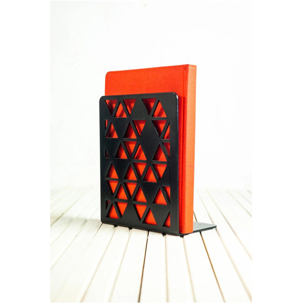 2li Set Dekoratif Raf Düzenleyici - Organizer - Metal Kitap Tutacağı Siyah - Hediyelik (2 Adet) ürün görseli 1