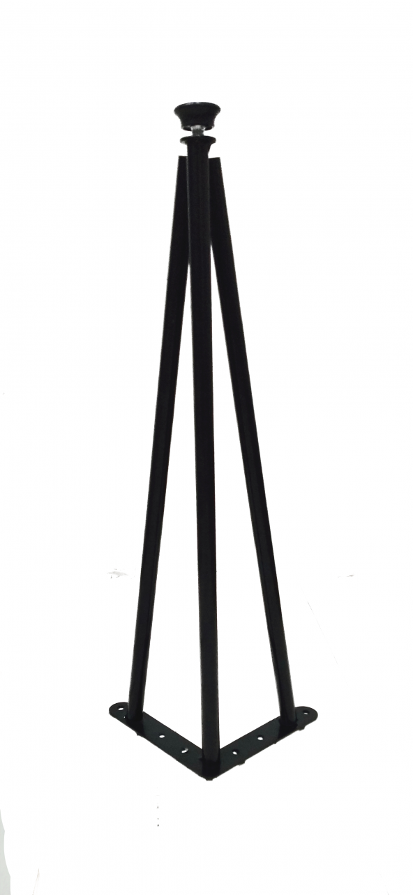 Dekoratif Metal Boru Firkete Sehpa Ayağı (41.5 cm - 1 Adet) ürün görseli 1
