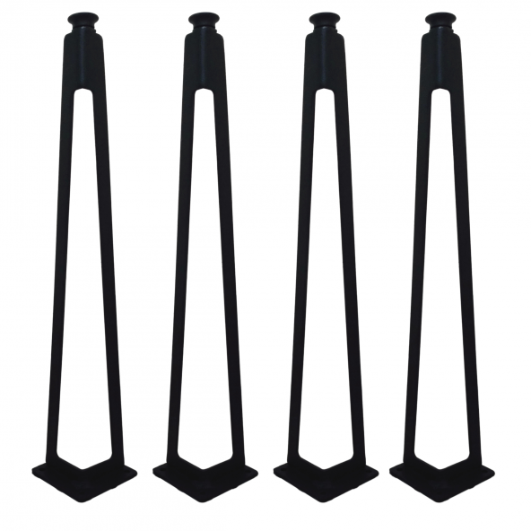 4lü Dekoratif Metal Firkete Sehpa Ayağı (44 cm Yükseklik) ürün görseli 1