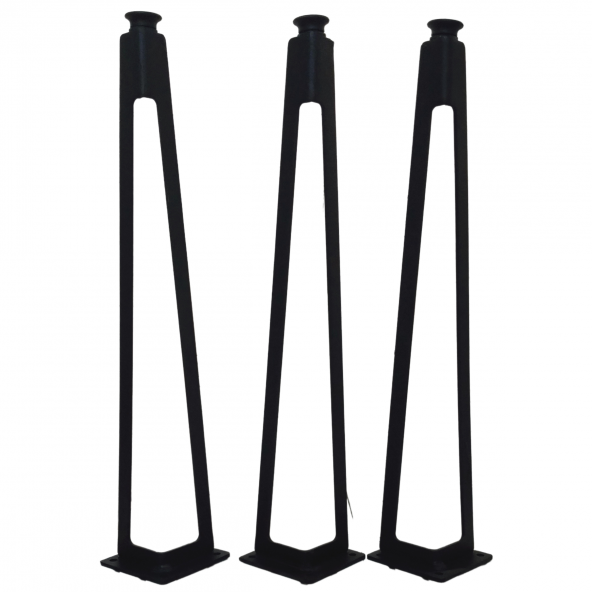 3lü Dekoratif Metal Firkete Sehpa Ayağı (44 cm Yükseklik) ürün görseli 1