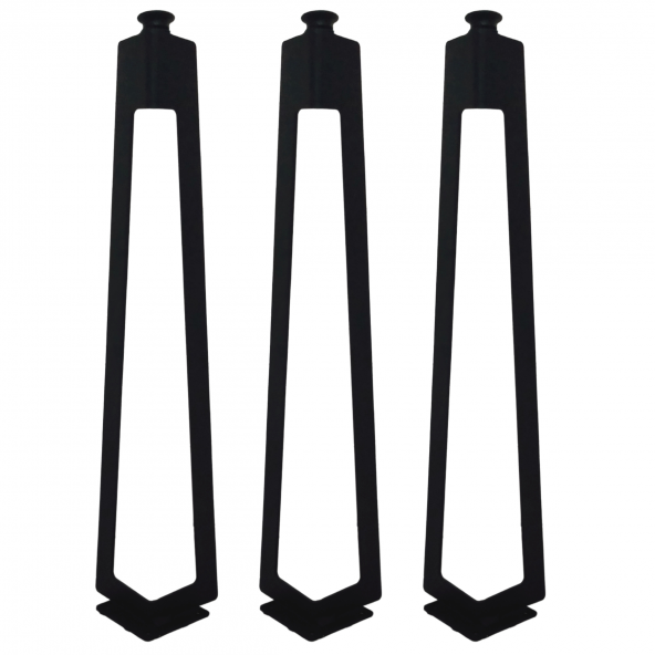 3lü Dekoratif Metal Firkete Sehpa Ayağı (52 cm Yükseklik) ürün görseli 1