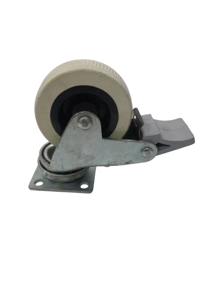 Tablalı Moblen Üzeri Termoplastik Kaplı Döner Teker (Çap 50 mm. Yükseklik 70 mm.) ürün görseli 1