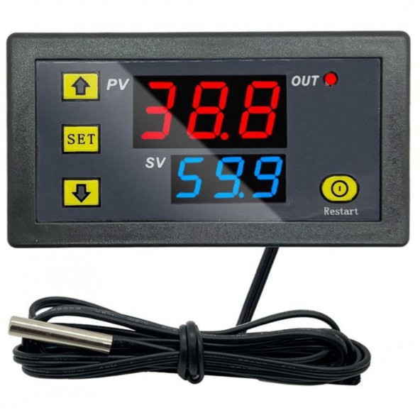 W3230 Röle Çıkışlı Dijital Termostat 220V Sıcaklık Kontrol Cihazı ürün görseli 1