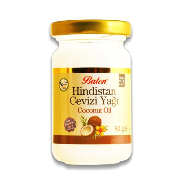 Balen Hindistan Cevizi Yağı 80 gr Katı Soğuk Pres ürün görseli 1
